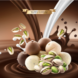 Milk Chocolate Pieces with Roasted Salted Pistachios