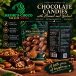MILK CHOCOLATE CANDIES WITH ALMOND AND WALNUT 7 OZ